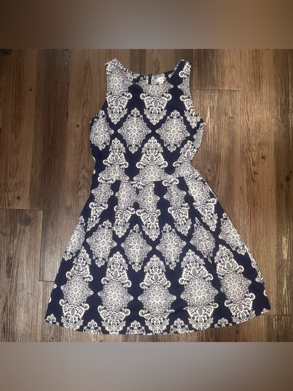 Charming Charlie Damask Print Dress